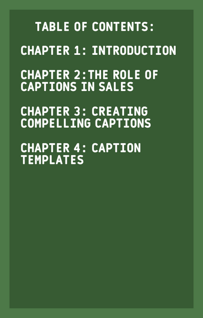 Captions That Convert Ebook